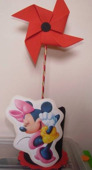 Enfeite de mesa da Minie corpinho
