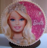 Enfeite de mesa da Barbie
