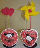 Enfeite de mesa e.v.a da Pucca