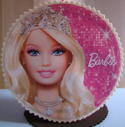 Enfeite de mesa da Barbie